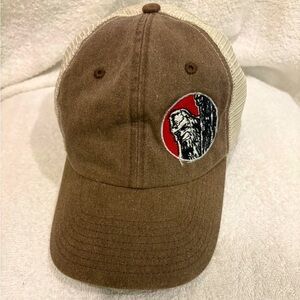 Sasquatch/Bigfoot Brown and Tan mesh back adjustable hat